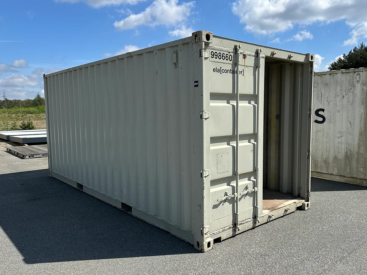 20 Fuß Lagercontainer mit Regal und Elektroinstallation