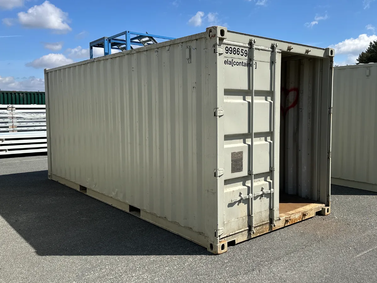 20 Fuß Lagercontainer mit Regal und Elektroinstallation