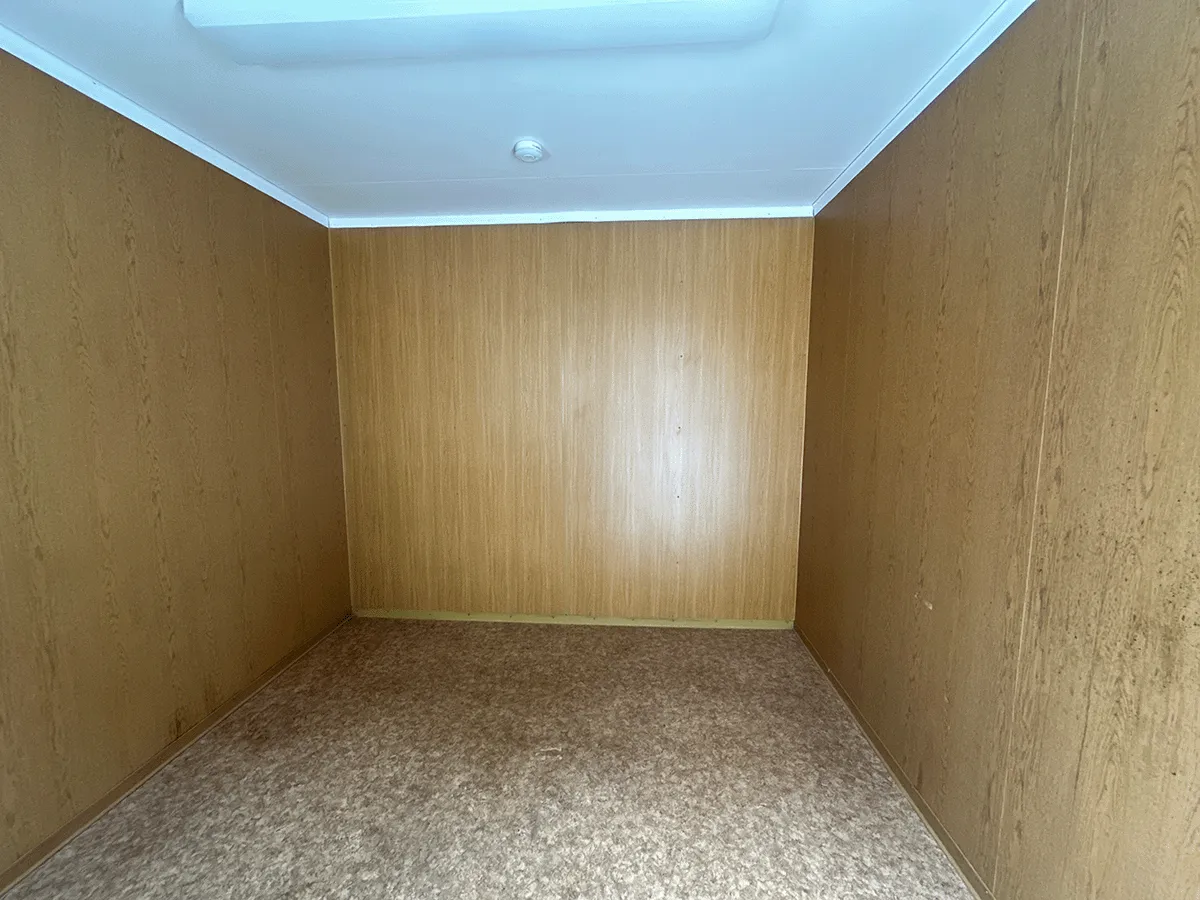 buerocontainer innenraum leer pvc boden modulcontainer buero gebraucht