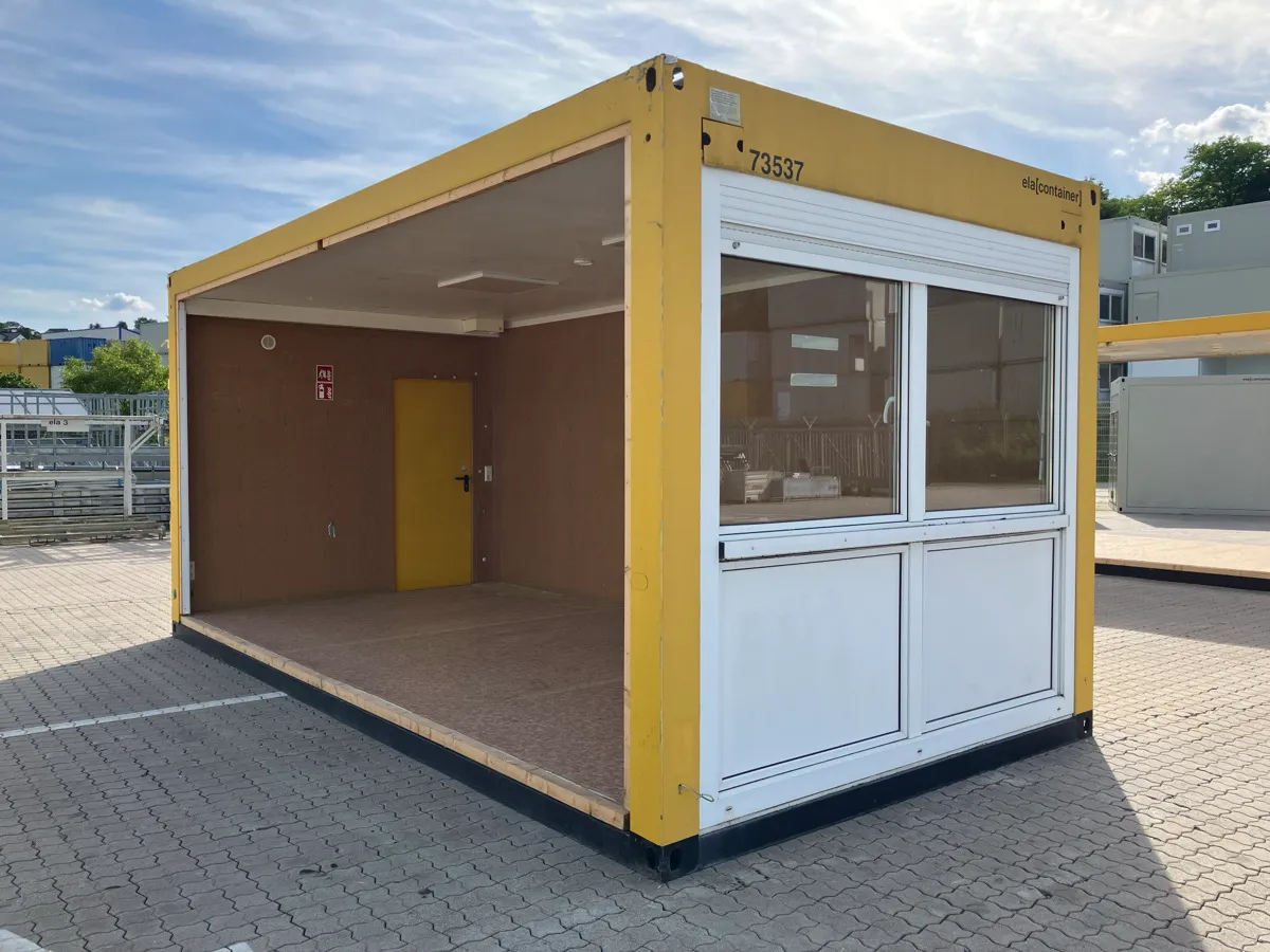 20 Fuß Bürocontainer 3m Breite - teiloffene Ausführung